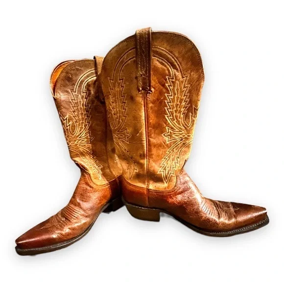 LUCCHESE-Crayton Western Boots- like new Lucchese at Jack main image 4